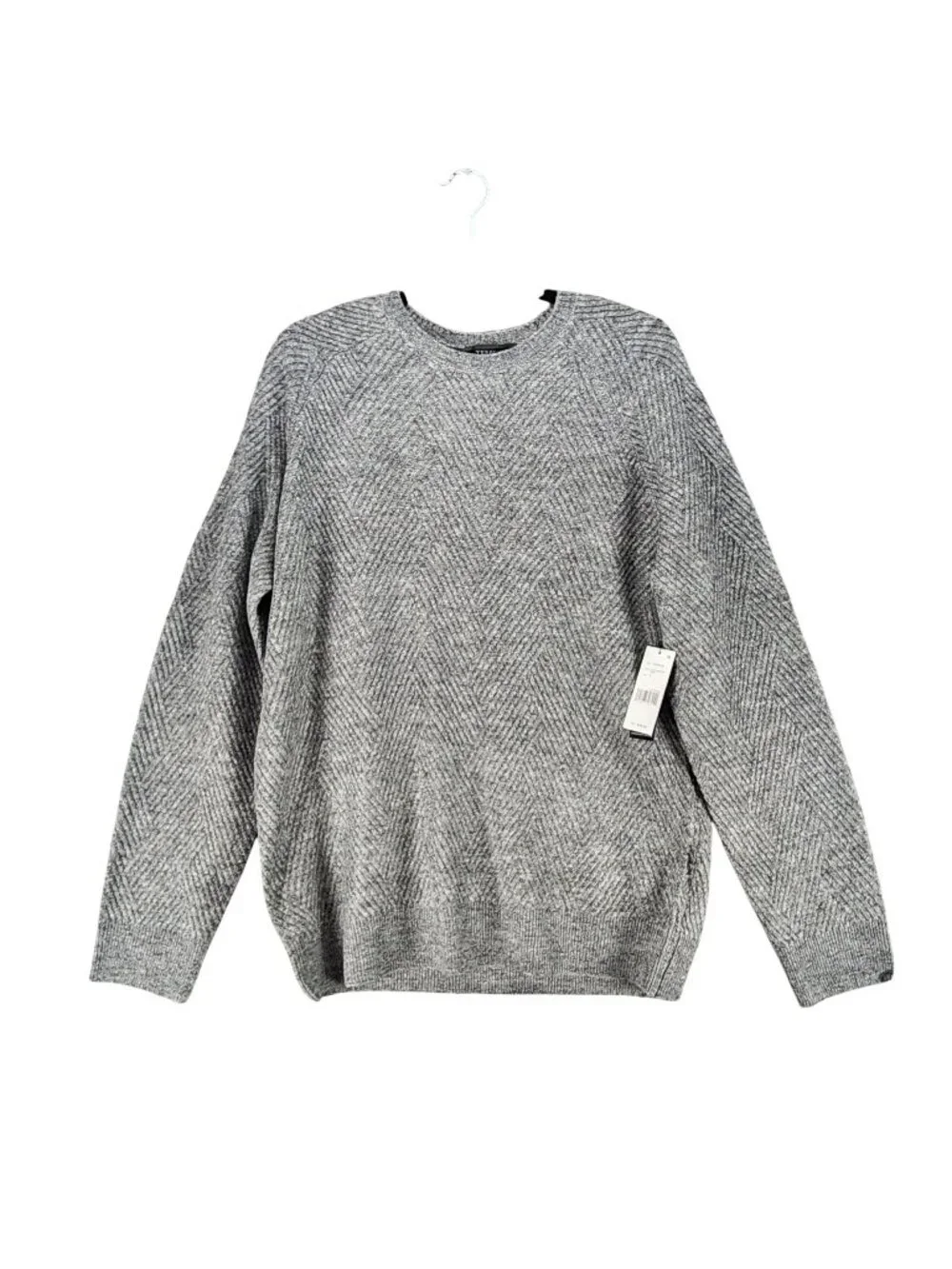 Liverpool Sweater Mens Medium Gray Acrylic Blend Long Sleeve Pullover *NWT*